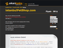 Tablet Screenshot of istanbulpetshop.com
